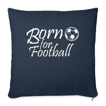 Fußball Football - Housse de coussin décorative 45 x 45 cm - bleu marine - Devant