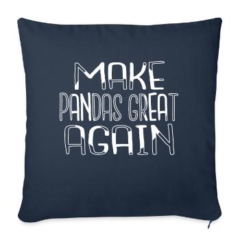 Animal préféré Greyhound Cool - Housse de coussin décorative 45 x 45 cm - bleu marine - Devant