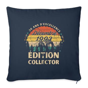Anniversary 30 years December 1993 collector's edition - Sofa pillowcase 17,3'' x 17,3'' (45 x 45 cm) - navy - Front