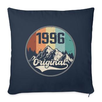 Original 1996 Cadeau D'anniversaire - 1996 - Housse de coussin décorative 45 x 45 cm - bleu marine - Devant