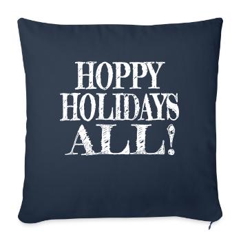Couples Geek Dictons Drôles Blagues - Housse de coussin décorative 45 x 45 cm - bleu marine - Devant
