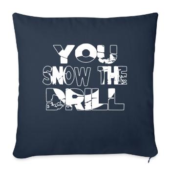 Dinosaure anniversaire cadeau Animal Bodybuilder - Housse de coussin décorative 45 x 45 cm - bleu marine - Devant