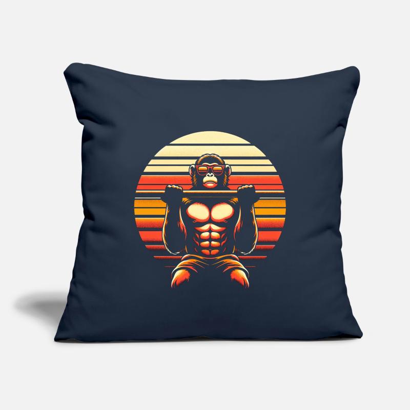 Monkey pull-ups Sofa pillowcase 17,3'' x 17,3'' (45 x 45 cm)