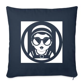 Funny Toddler Wearing Sunglasses Cool Baby - Sofa pillowcase 17,3'' x 17,3'' (45 x 45 cm) - navy - Front