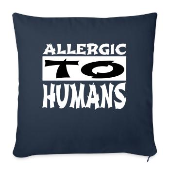 dictons drôles humour cool alien - Housse de coussin décorative 45 x 45 cm - bleu marine - Devant