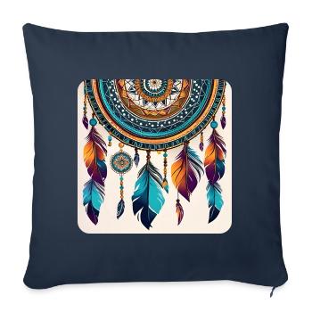 Spiritual Dream Catcher - Sofa pillowcase 17,3'' x 17,3'' (45 x 45 cm) - navy - Front
