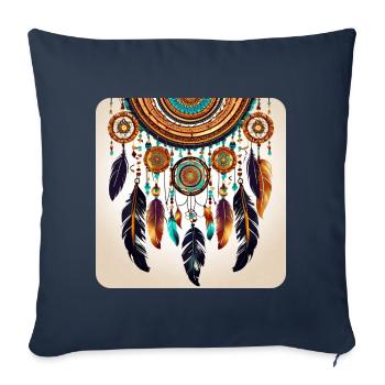 Spiritual Dream Catcher - Sofa pillowcase 17,3'' x 17,3'' (45 x 45 cm) - navy - Front