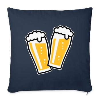 XDoppelter Willie (3) - Sofa pillowcase 17,3'' x 17,3'' (45 x 45 cm) - navy - Front