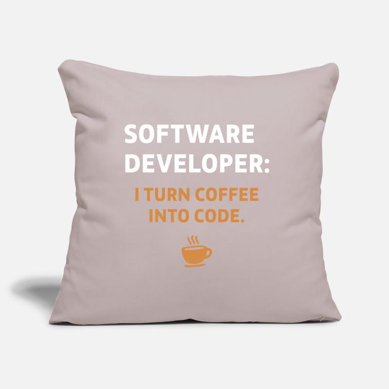 Software Developer - Coffee Edition Sofakissenbezug 45 x 45 cm
