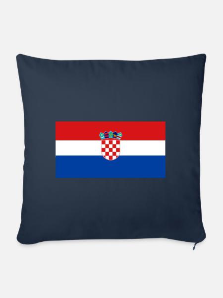 Kroatien - Sofakissenbezug 45 x 45 cm - Navy