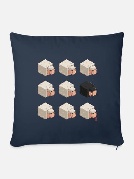 hervorstechen - Sofakissenbezug 45 x 45 cm - Navy