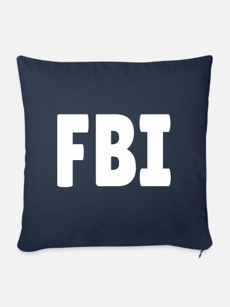 FBI - Sofakissenbezug 45 x 45 cm - Navy