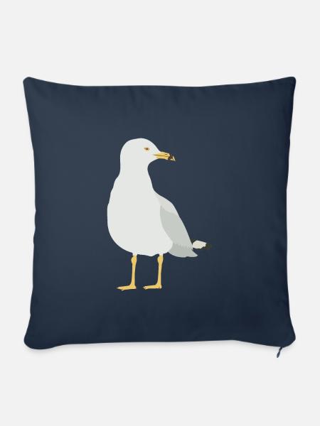 Möwe - Sofakissenbezug 45 x 45 cm - Navy