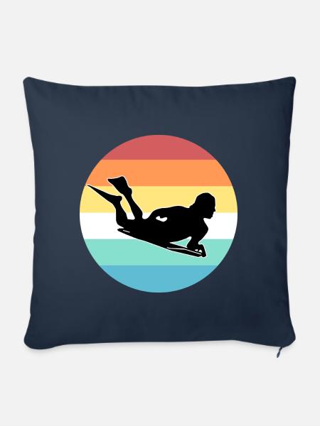 Bodyboarding - Sofakissenbezug 45 x 45 cm - Navy