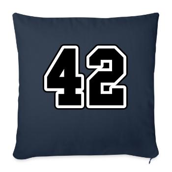 42 - Sofakissenbezug 45 x 45 cm - Navy - Vorne