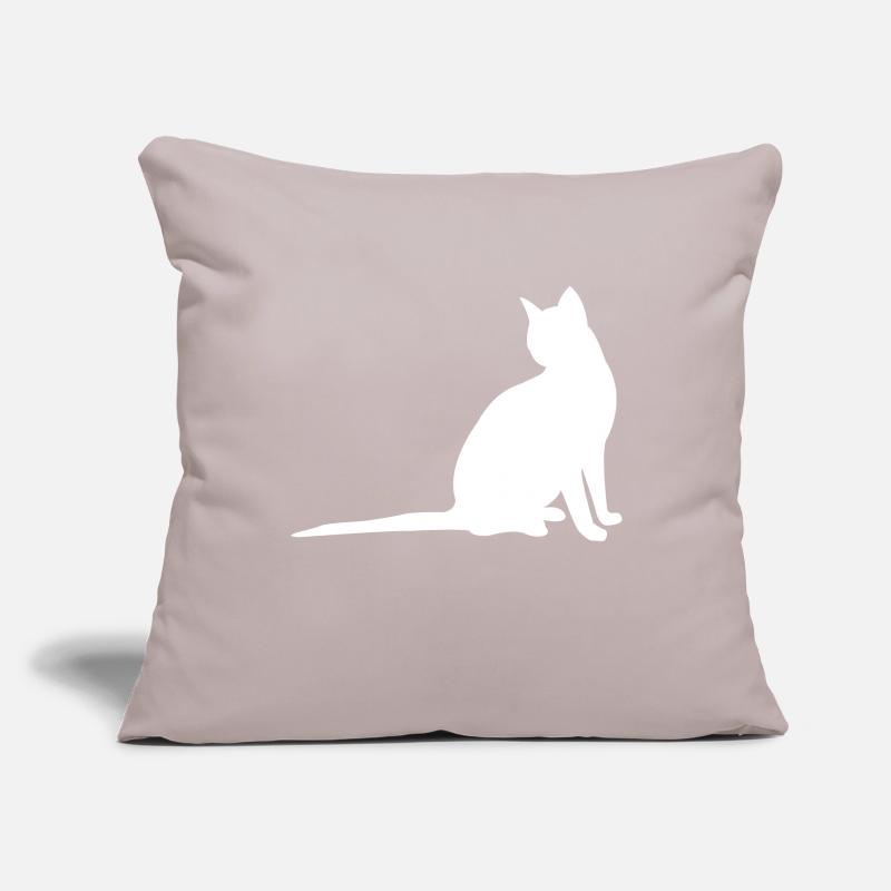 chat Housse de coussin décorative 45 x 45 cm