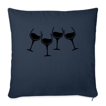 glaeser anstossen - Sofakissenbezug 45 x 45 cm - Navy - Vorne
