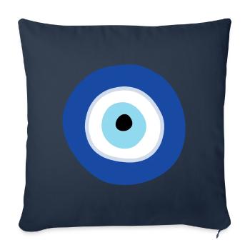 Nazar - Housse de coussin décorative 45 x 45 cm - bleu marine - Devant