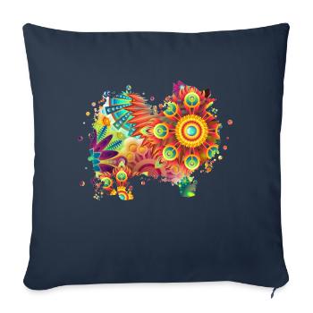 German spitz Deutscher Spitz Hund Hundeliebhaber - Sofakissenbezug 45 x 45 cm - Navy - Vorne