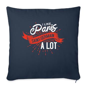 J’AIME BEAUCOUP - Housse de coussin décorative 45 x 45 cm - bleu marine - Devant