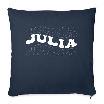 Funny Julia Groovy 4 Männer Frauen Cool Julia Tie Dye - Sofakissenbezug 45 x 45 cm - Navy - Vorne