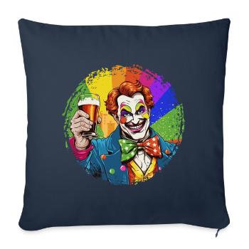Carnaval Kölle Alaaf escalade Chant, Danse Cologne - Housse de coussin décorative 45 x 45 cm - bleu marine - Devant