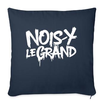 Noisy-le-Grand - Housse de coussin décorative 45 x 45 cm - bleu marine - Devant