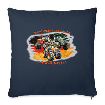 08.01.2024 bis 15.01.2024 ICH WAR DABEI - Sofakissenbezug 45 x 45 cm - Navy - Vorne