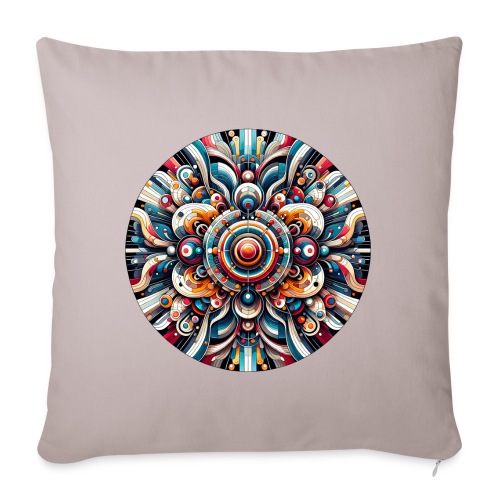 Kunterli - Colorful Mandala Artwork - Sofa pillowcase 17,3'' x 17,3'' (45 x 45 cm)