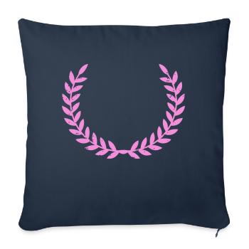 Wreath Pink - Sofa pillowcase 17,3'' x 17,3'' (45 x 45 cm) - navy - Front
