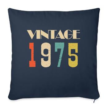 1972 Vintage Limited Edition Gift - Sofa pillowcase 17,3'' x 17,3'' (45 x 45 cm) - navy - Front
