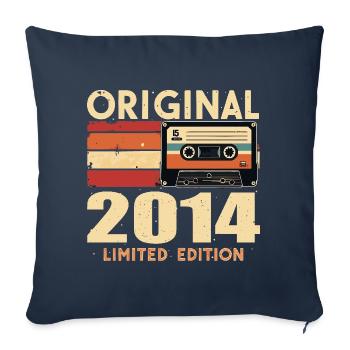 Anniversaire 2014 - Légendaire depuis 2014 Cadeau 2014 - Housse de coussin décorative 45 x 45 cm - bleu marine - Devant