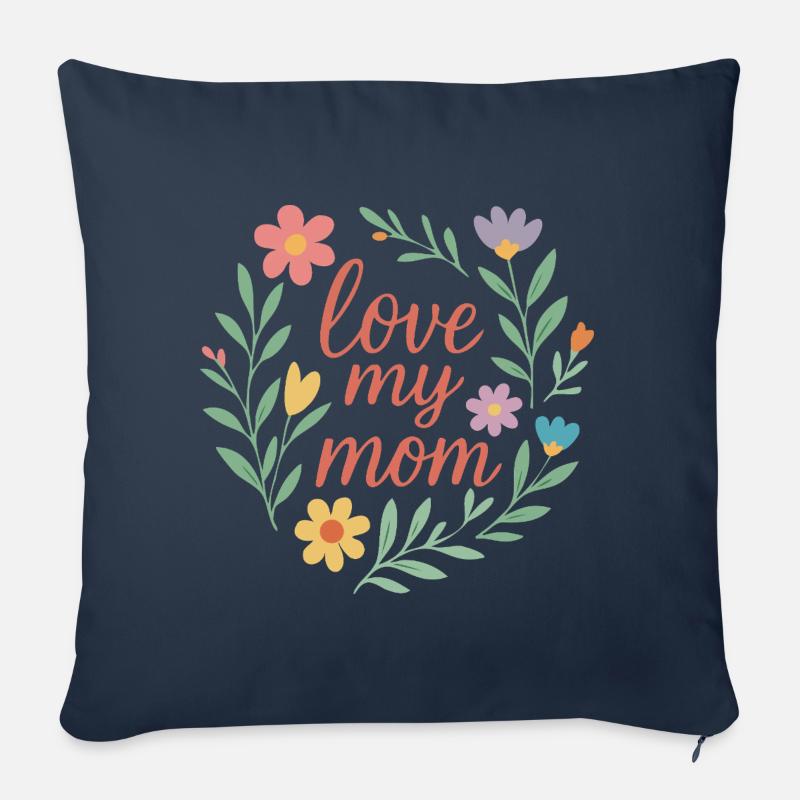 Liebe meine Mutter - Sofakissenbezug 45 x 45 cm - Navy