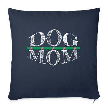 dog - dog mom - Sofakissenbezug 45 x 45 cm - Navy - Vorne