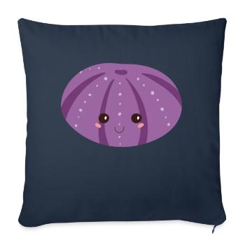 sea urchin - Sofa pillowcase 17,3'' x 17,3'' (45 x 45 cm) - navy - Front