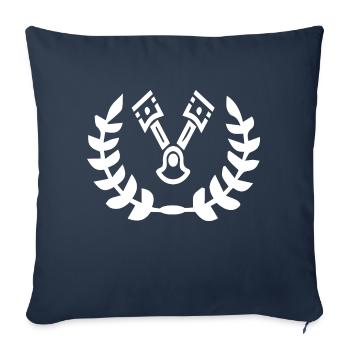 Voiture - Housse de coussin décorative 45 x 45 cm - bleu marine - Devant