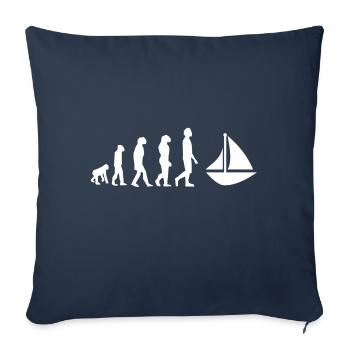 Evolution sailing - Sofa pillowcase 17,3'' x 17,3'' (45 x 45 cm) - navy - Front