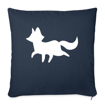 fox - Sofa pillowcase 17,3'' x 17,3'' (45 x 45 cm) - navy - Front