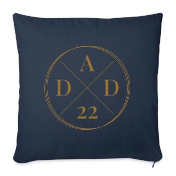 Dad 2022 - Sofa pillowcase 17,3'' x 17,3'' (45 x 45 cm) - navy - Front