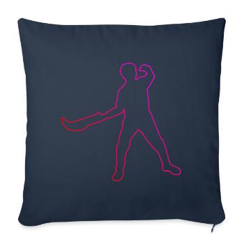 Basque Pelota Jai Alai Pelota Men Women - Sofa pillowcase 17,3'' x 17,3'' (45 x 45 cm) - navy - Front