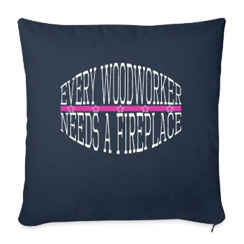 forestry tree feller john carpenter tshirts - Sofa pillowcase 17,3'' x 17,3'' (45 x 45 cm) - navy - Front
