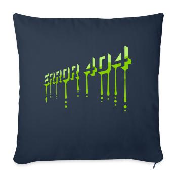Mucus Drops Error 404 - Sofa pillowcase 17,3'' x 17,3'' (45 x 45 cm) - navy - Front