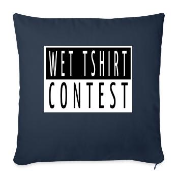 Black Pet Cat Butt Tshirts Cat Owner Gift Idea - Sofa pillowcase 17,3'' x 17,3'' (45 x 45 cm) - navy - Front