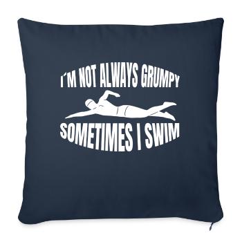 Nageur Nageurs Club de natation Club de natation - Housse de coussin décorative 45 x 45 cm - bleu marine - Devant