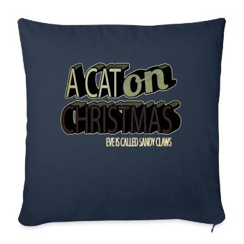 present idea joke quote present christmas present - Sofa pillowcase 17,3'' x 17,3'' (45 x 45 cm) - navy - Front