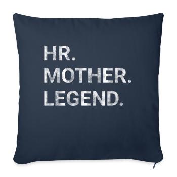 Human Resources HR Mother Legend - Sofa pillowcase 17,3'' x 17,3'' (45 x 45 cm) - navy - Front