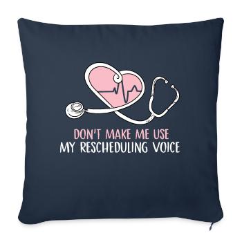 ne me faites pas utiliser ma conception vocale de reprogrammation - Housse de coussin décorative 45 x 45 cm - bleu marine - Devant