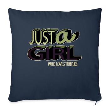awesome birthday green tribal turtle earth - Sofa pillowcase 17,3'' x 17,3'' (45 x 45 cm) - navy - Front