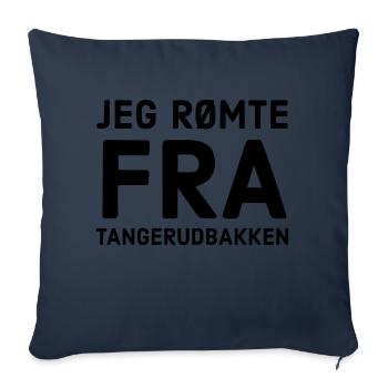 Je me suis échappé de Tangierudbakken - Housse de coussin décorative 45 x 45 cm - bleu marine - Devant