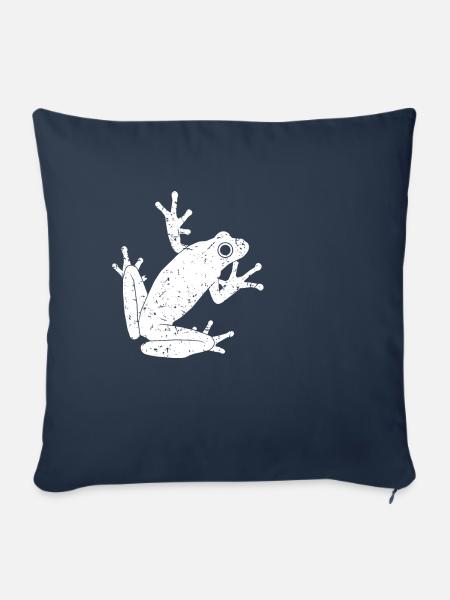 Frosch - Sofakissenbezug 45 x 45 cm - Navy